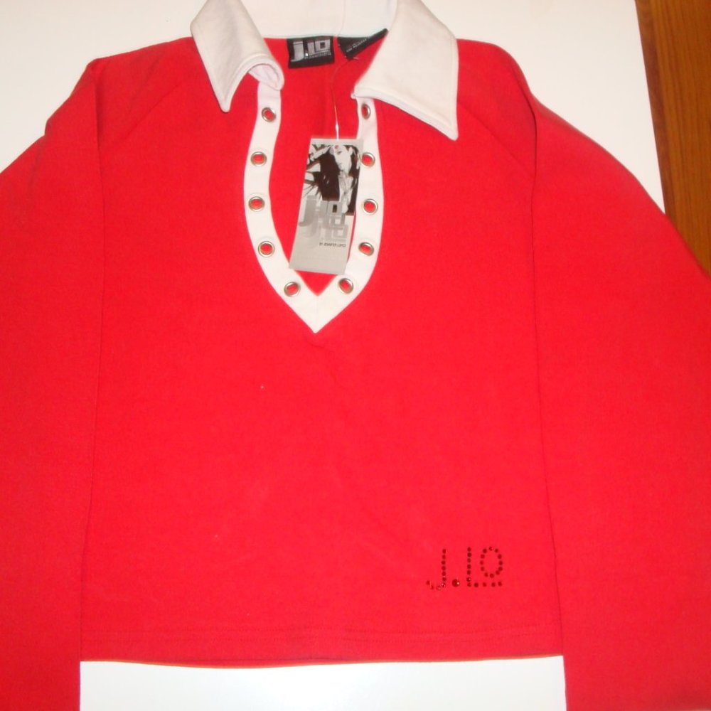 J.LO Long Sleeve Crop Top w/ Grommets